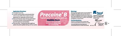 Precaine B Bubble Gum Label (Precaine B Bubble Gum Label 1115)